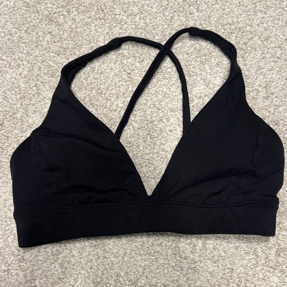 CSB Black Cross-Back Sports Bra